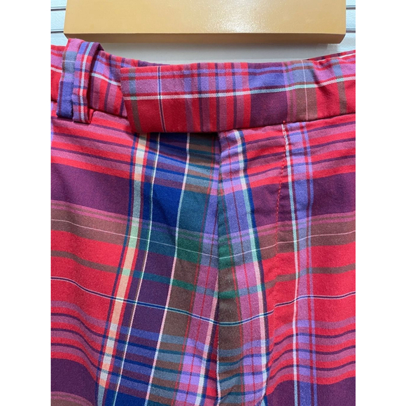 RLX Ralph Lauren Plaid Madras Colourful Preppy Golf Shorts Mens 36 Red Blue - Picture 4 of 14